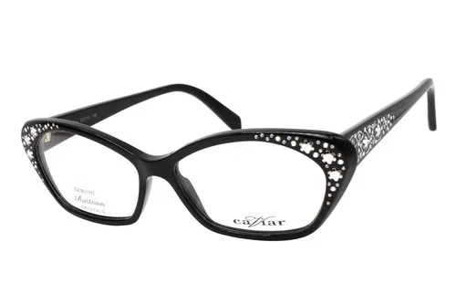Caviar 3011 C24 Shiny Black Austrian Crystals Women