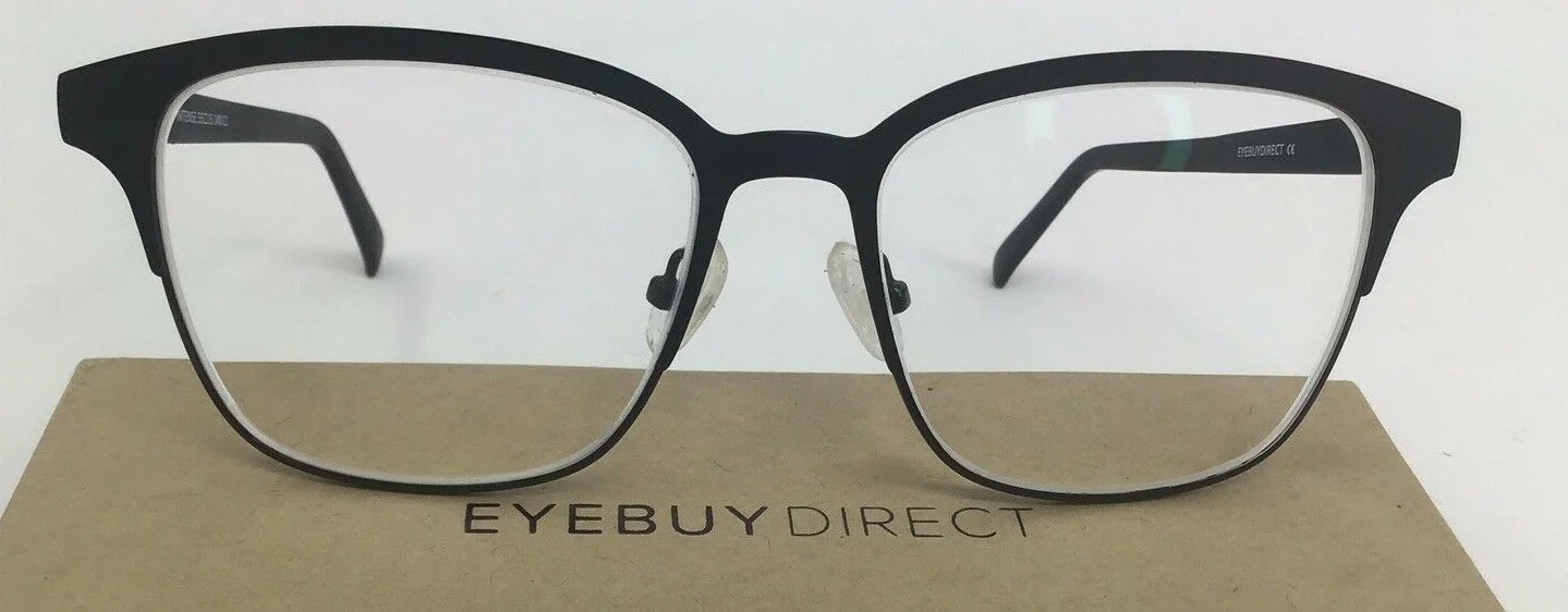 Eyebuydirect Intense 55-15-140 C1 Matte Black Metal Eyeglasses FRAMES ONLY A33