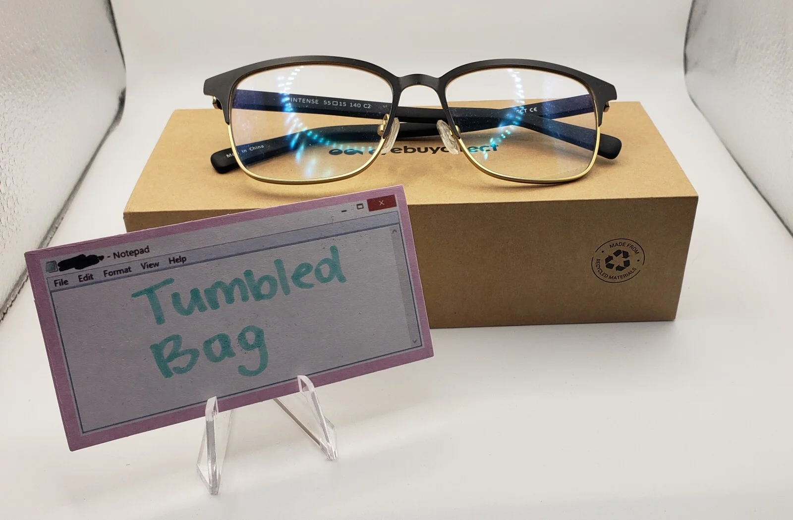 Eyebuydirect INTENSE Unisex 55-15-140 C2 Square Eyeglasses Frames