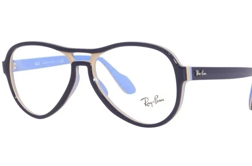 New Ray-Ban RB 4355V Vagabond 8134 Blue Light Brown 55/15/140 Unisex Eyeglasses