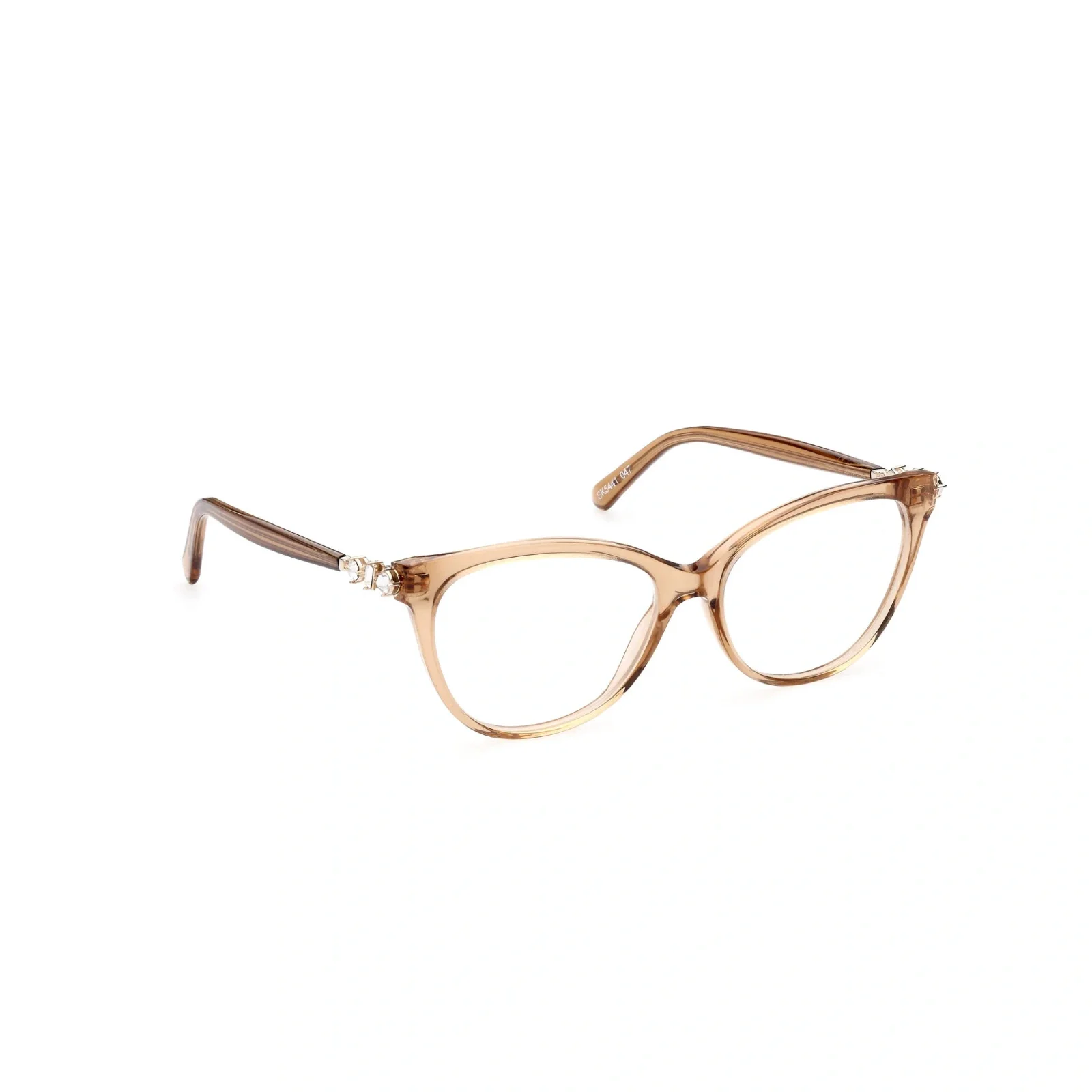 Swarovski SK5441 047 Brown Plastic Cat Eye Optical Eyeglasses Frame 55-15-140 2