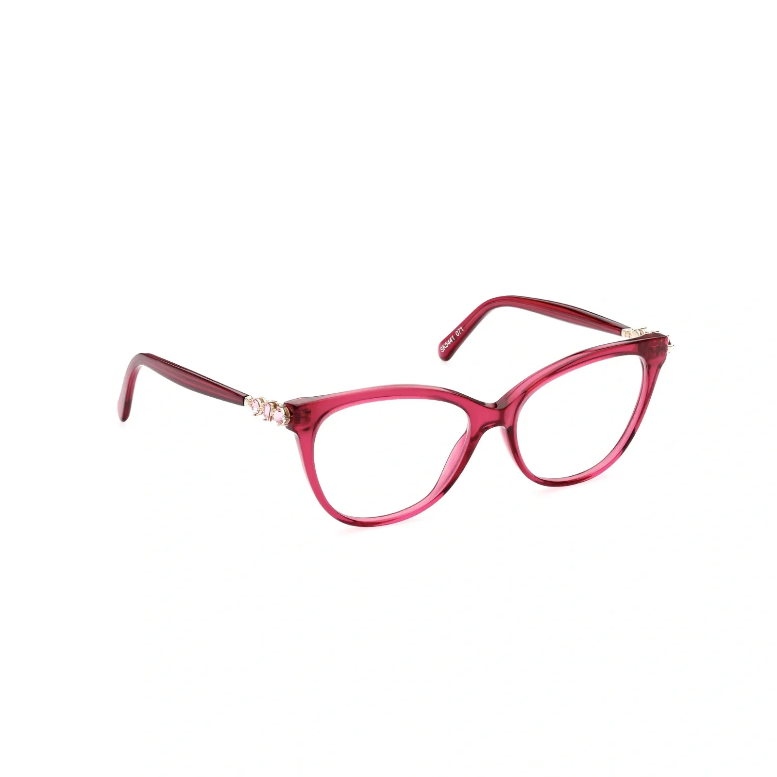 Swarovski SK5441 071 Pink Plastic Cat Eye Optical Eyeglasses Frame 55-15-140 RX 2